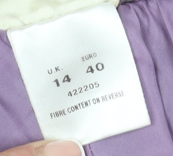 Eastex Women's Purple A-Line Midi Skirt, Size 14