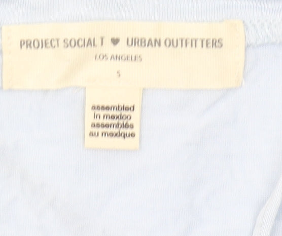 Project Social T Women's Blue Modal T-Shirt, Size S, Basic Style
