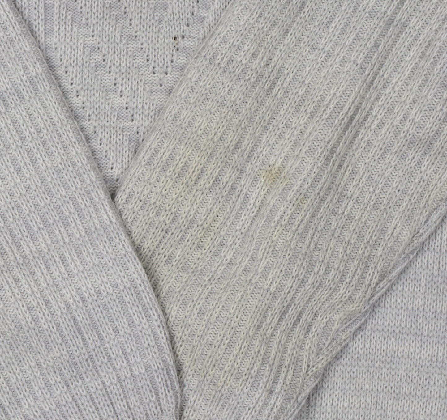 Tootal Men's Grey Pullover Jumper, Size L, Cable-Knit
