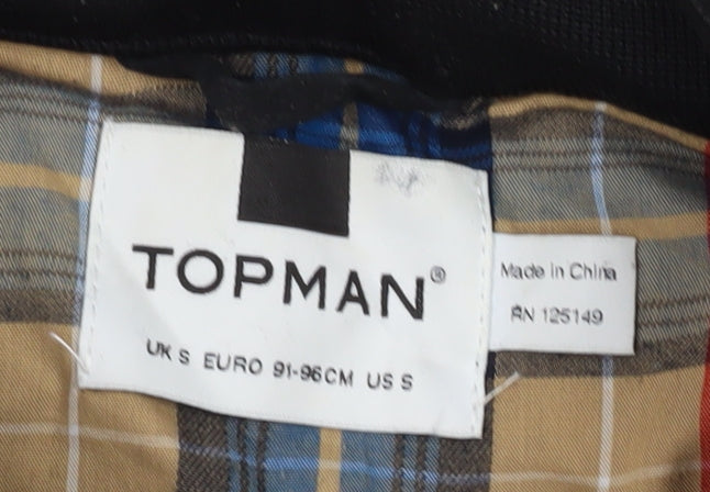 Topman Men's Black S Bomber Jacket