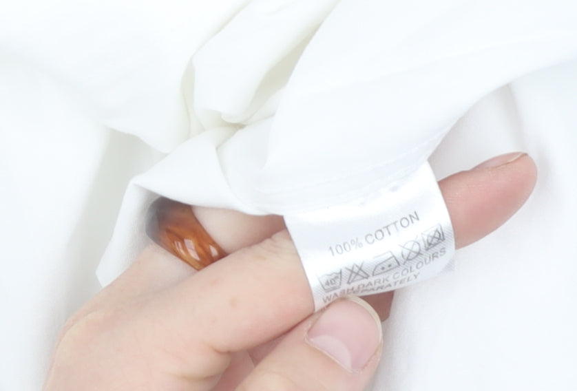 Dobell Men's White Extra-Slim Dress Shirt 17.5