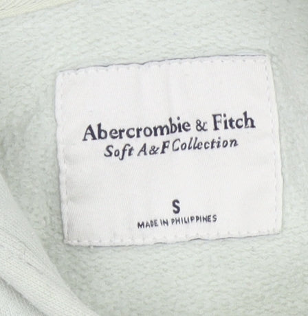 Abercrombie & Fitch Women's Green Pullover Hoodie, Size S