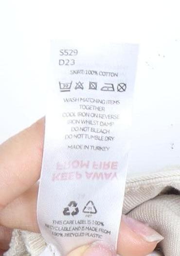 Michelle Keegan Women’s Beige Cargo Skirt Size 14