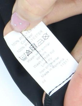 River Island Women's Black Shift Dress Size 14