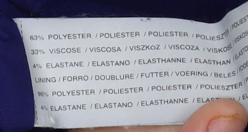 Mango Women's Blue Sheath Dress, Size S, Formal Wear