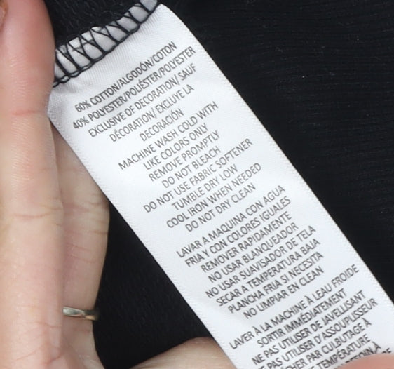 Calvin Klein Women's Black Full Zip Hoodie Size S