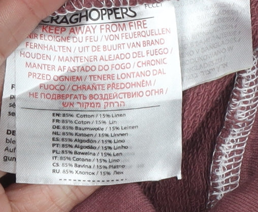 Craghoppers Women's Red Full Zip Hoodie, Size 10, Casual