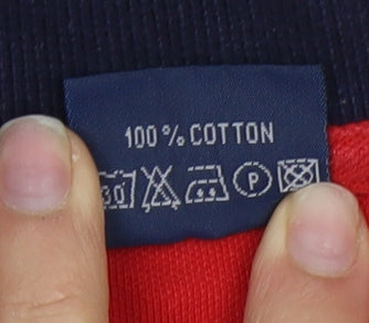 Fred Perry Boys Red Polo Shirt Size 104cm