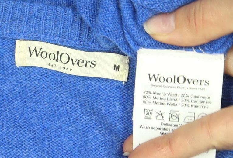 Woolovers Women's Blue Pullover Jumper M