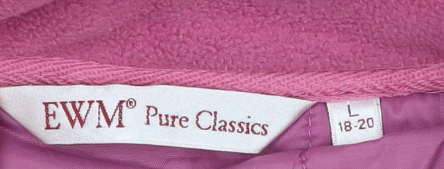 EWM Pure Classics Women's Pink Fleece Waistcoat L