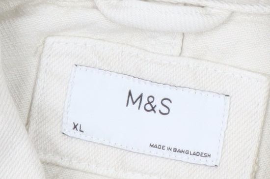 Marks and Spencer Men’s Ivory Cotton Jacket XL