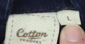 Cotton Traders Men's Navy Corduroy Jacket L