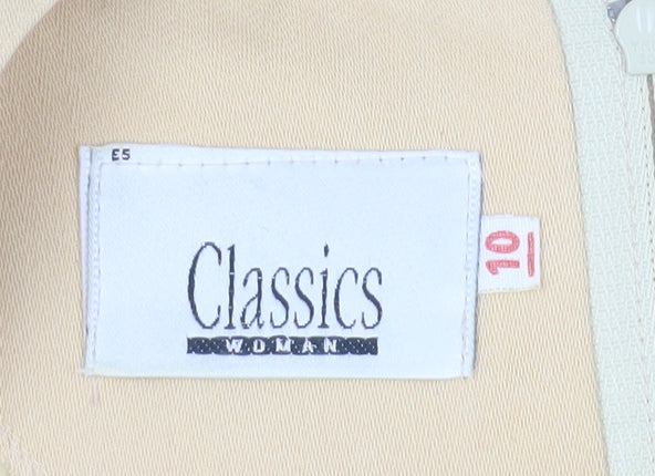 Classics Woman Beige Sheath Dress, Size 10, Sleeveless