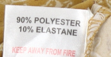 Country Rose Women's Yellow Floral Long Sleeve Top XL