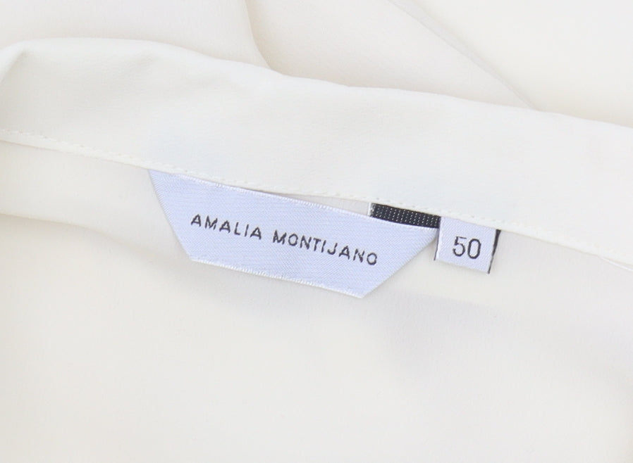 Amalia Montijano Women's Ivory Blouse Size 22