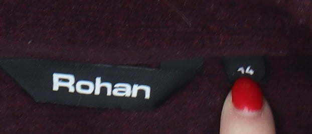 Rohan Women's Purple Cardigan, Size 14, Long Sleeve