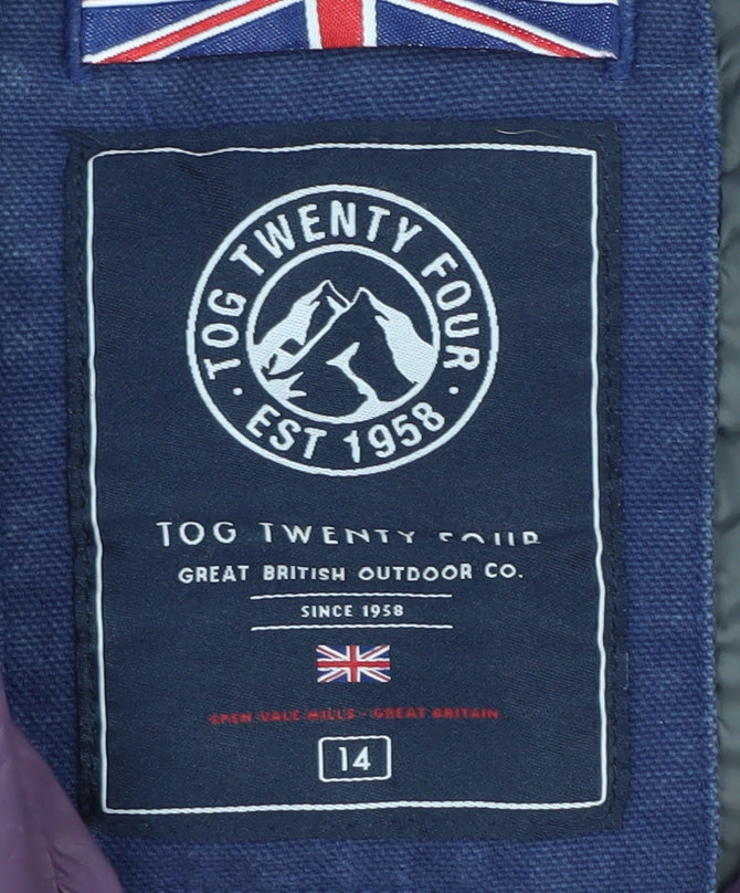 Tog Twenty Four Womens Purple Puffer Jacket Size 14