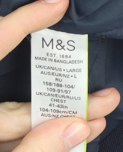 Marks and Spencer Men's Blue 41-43 Waistcoat, Elegant