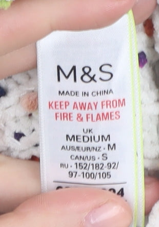 Marks & Spencer Women's Multicoloured Pullover Jumper M