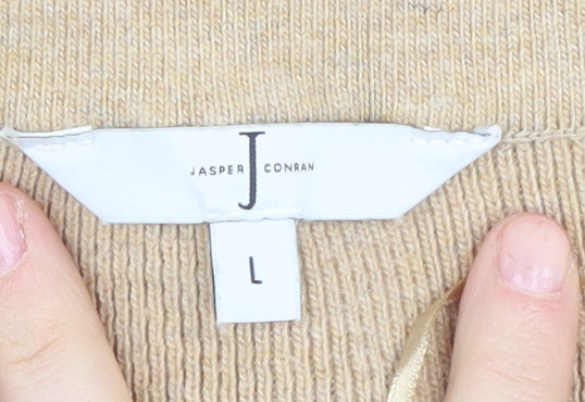 Jasper Conran Women's Beige Shift Knit Dress - L