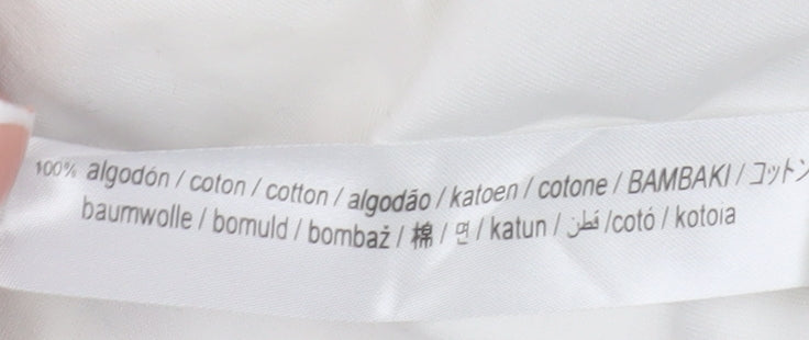 Bershka Unisex White Graphic T-Shirt Size 12