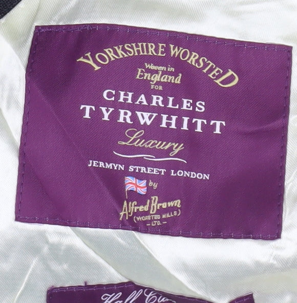 Charles Tyrwhitt Black Men's Wool Blazer 40L