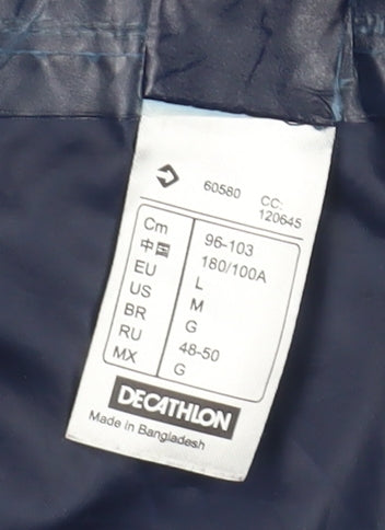 Decathlon Men's Blue Windbreaker Jacket L