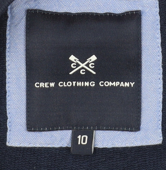 Crew Clothing Company Women's Blue Logo Sweatshirt Size 10