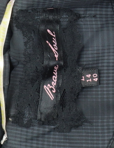 Brave Soul Women's Black Puffer Jacket L