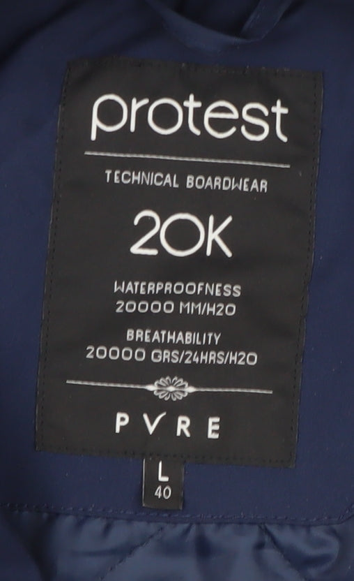 Protest Men’s Blue Waterproof Ski Jacket L