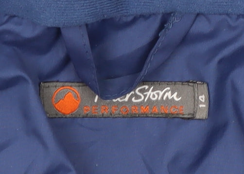 FreeStorm Performance Women's Blue Hooded Jacket Size 14