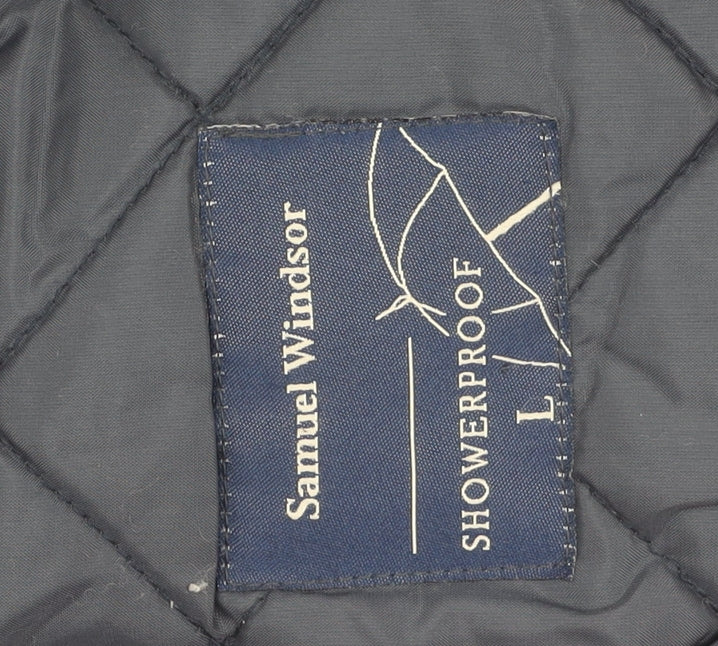 Samuel Windsor Men's Blue Quilted Jacket L