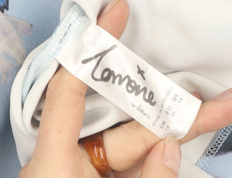 Tomone for Williams Women's Blue Floral Dress Size 18