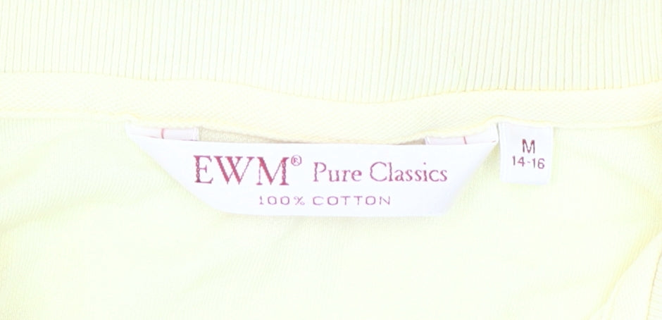 EWM Pure Classics Women's Yellow Polo Shirt M