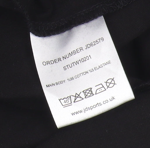 JD Sports Women's Black Ankle Leggings Size 8