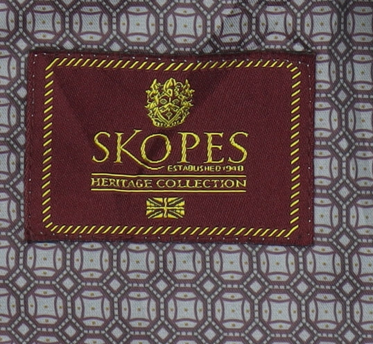 Skopes Men's Grey Check Waistcoat - Size 44R