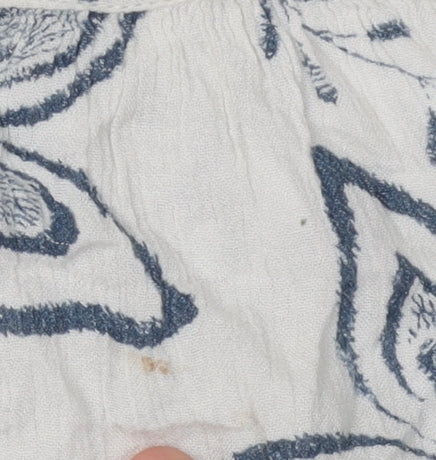 Fat Face Women's Ivory Floral Blouse Size 10