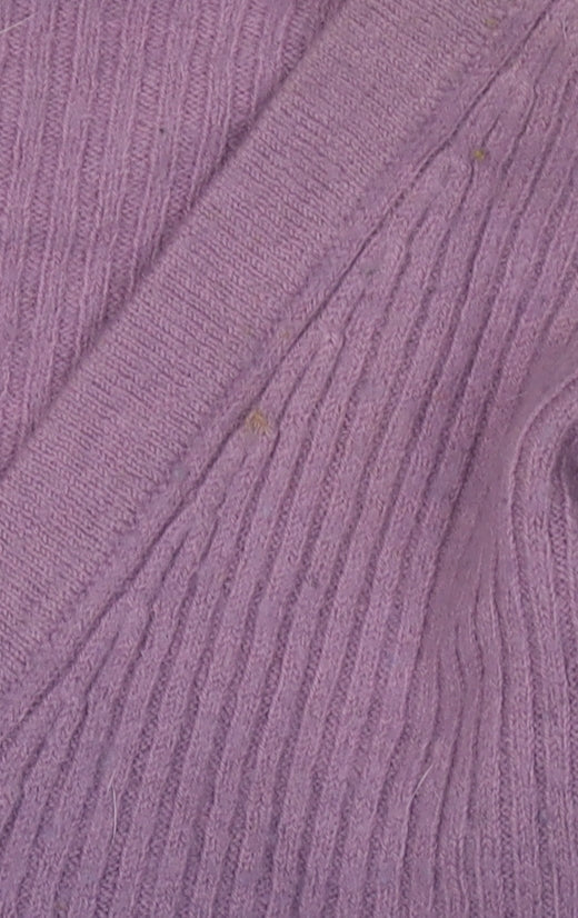 KIT Women's Purple Cardigan, Size 12, Wool Blend