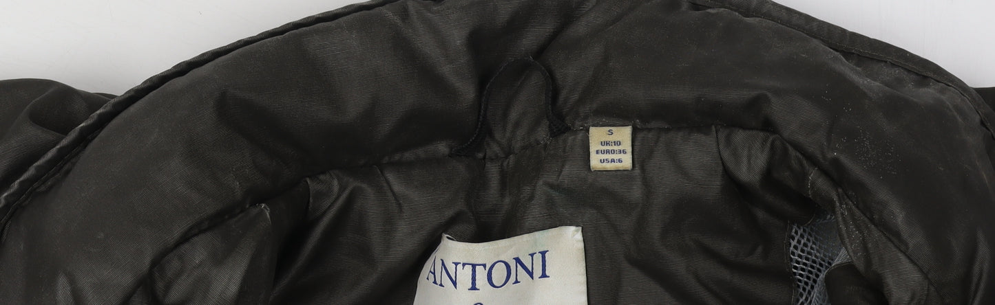 Antoni & Alison Women's Black Parka Jacket Size 10