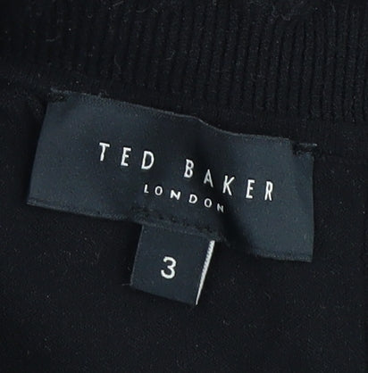 Ted Baker Women's Black Floral Pullover Jumper Size 10