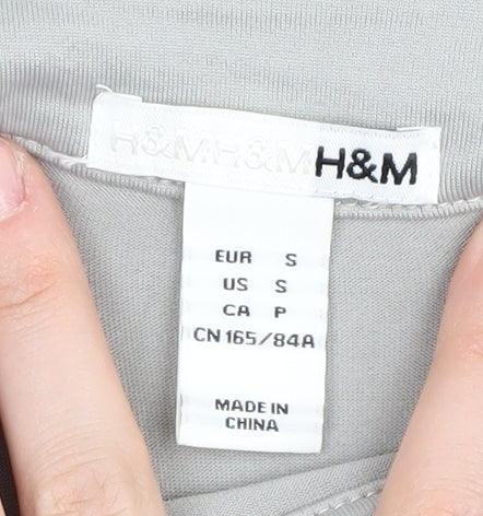 H&M Grey Fringe Sleeveless Top for Women - Size S