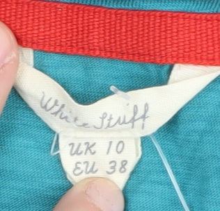 White Stuff Women's Blue Tank Top UK 10 Summer