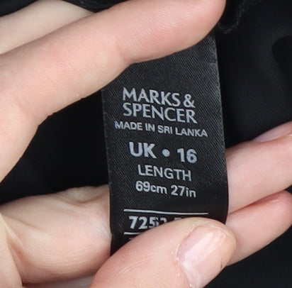 Marks and Spencer Black Slip Dress Women’s 16