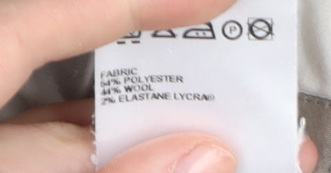 Marks and Spencer Men's Black Regular Fit Trousers, 34