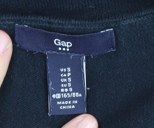 Gap Women's Black Cotton Cardigan, Size S