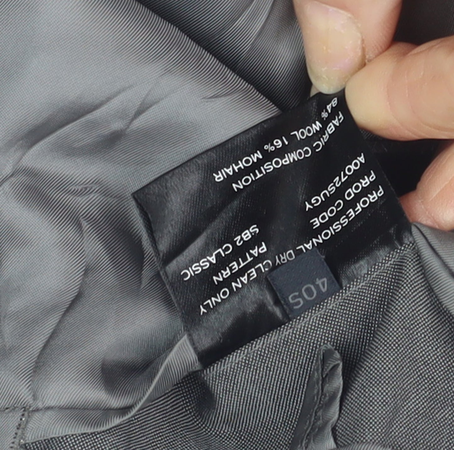 Crombie Men's Grey Classic Blazer Jacket 40S