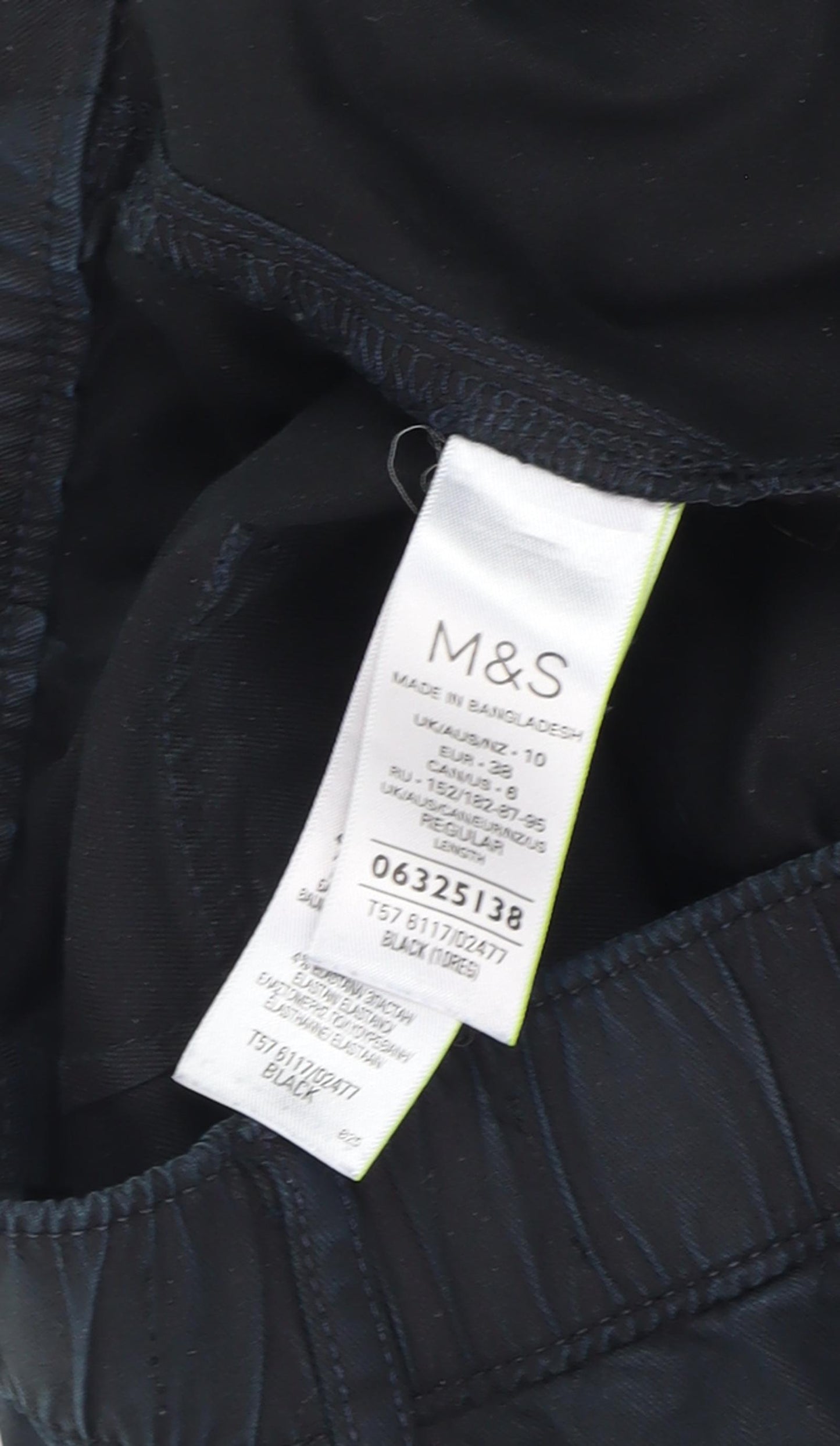 Marks and Spencer Women's Black Cargo Trousers Size 10