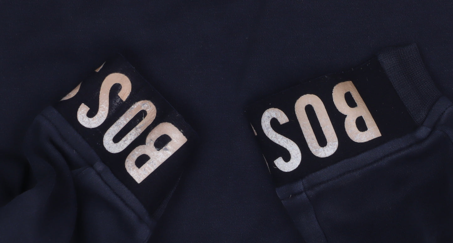 Boss Boys Blue Pullover Hoodie 12 Years Logo Style