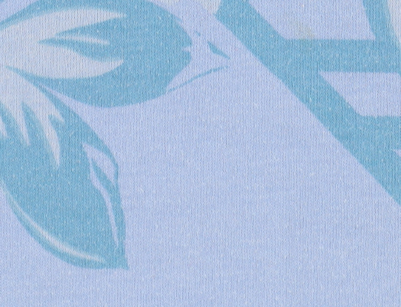 Lakeland Women's Blue Floral V-Neck T-Shirt, Size L