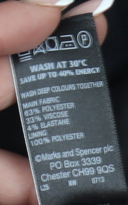 Marks and Spencer Women's Black Flare Skirt - UK 16